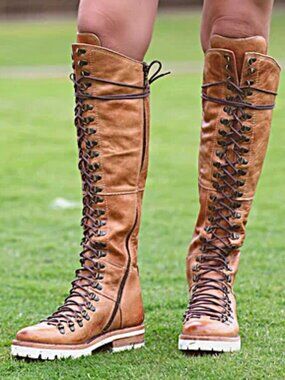 BED/STU Lustrous Boots -Tan-